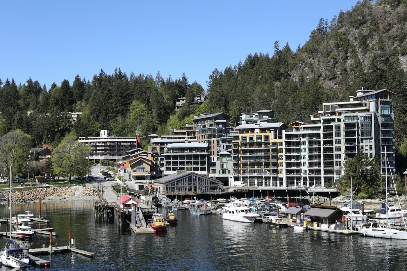 Horseshoe Bay marina and village
